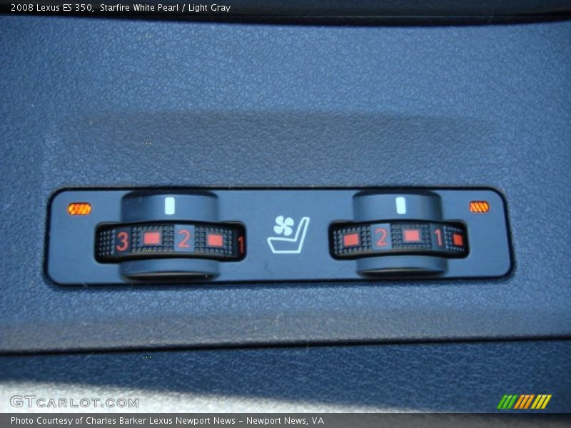 Starfire White Pearl / Light Gray 2008 Lexus ES 350