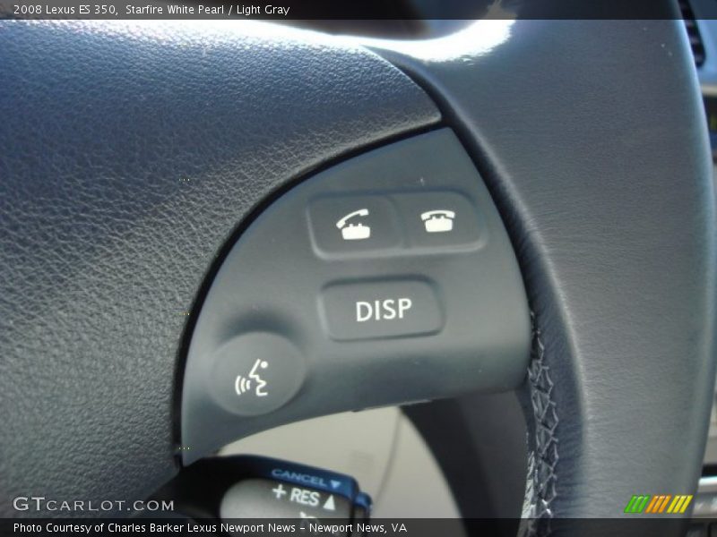 Starfire White Pearl / Light Gray 2008 Lexus ES 350