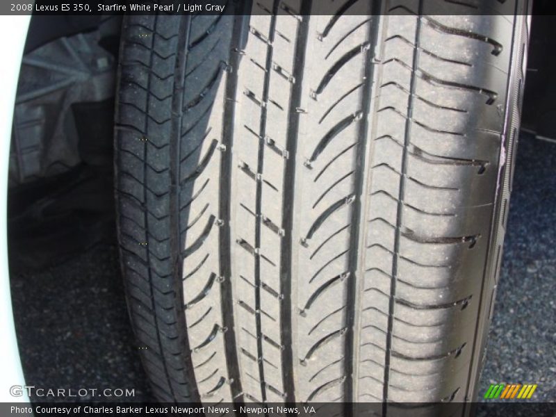 Starfire White Pearl / Light Gray 2008 Lexus ES 350