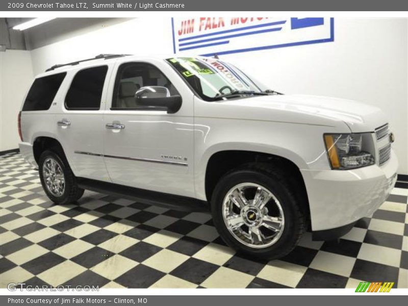 Summit White / Light Cashmere 2009 Chevrolet Tahoe LTZ