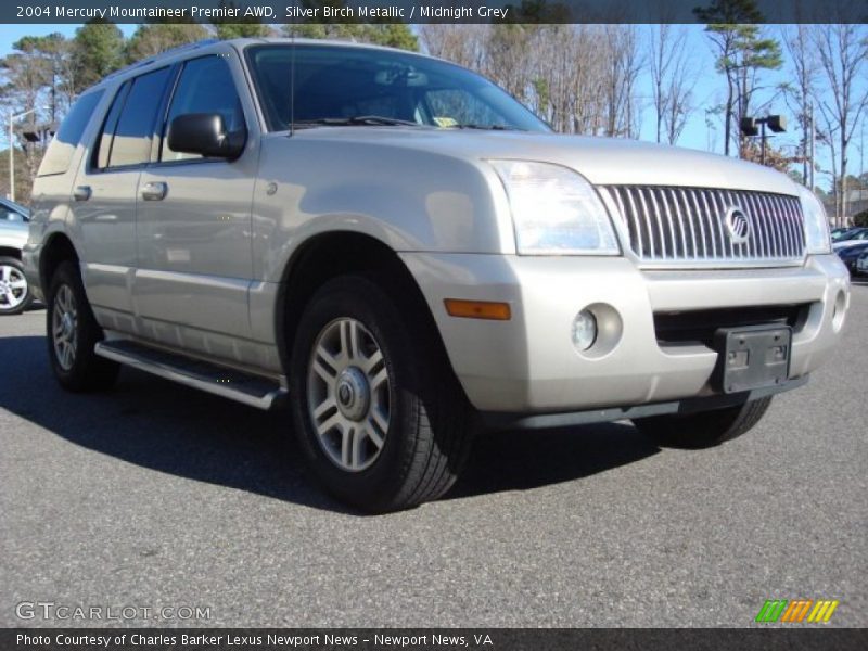 Silver Birch Metallic / Midnight Grey 2004 Mercury Mountaineer Premier AWD