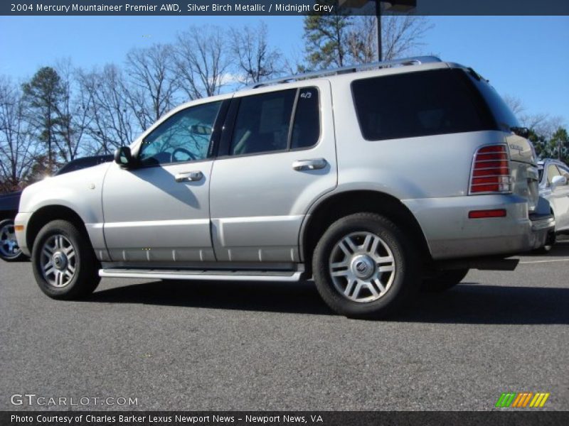 Silver Birch Metallic / Midnight Grey 2004 Mercury Mountaineer Premier AWD