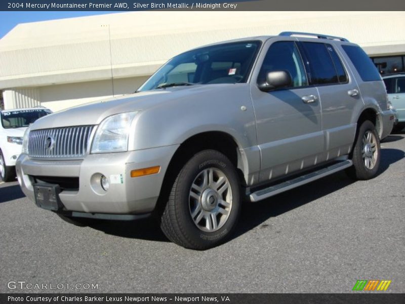 Silver Birch Metallic / Midnight Grey 2004 Mercury Mountaineer Premier AWD