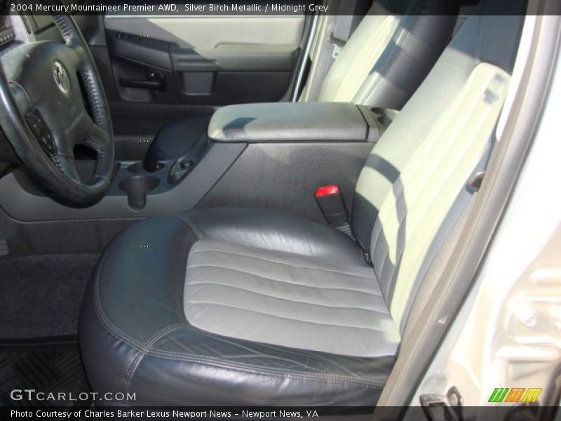 Silver Birch Metallic / Midnight Grey 2004 Mercury Mountaineer Premier AWD