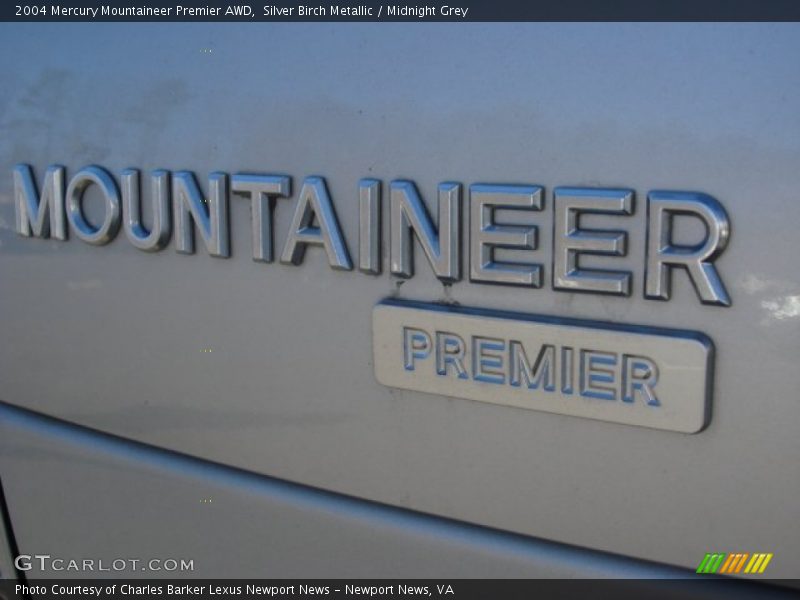 Silver Birch Metallic / Midnight Grey 2004 Mercury Mountaineer Premier AWD