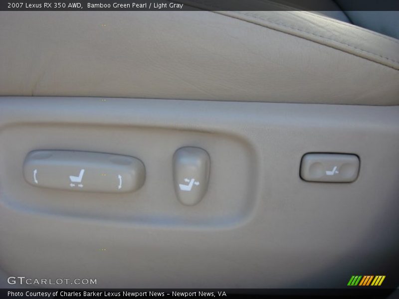 Bamboo Green Pearl / Light Gray 2007 Lexus RX 350 AWD