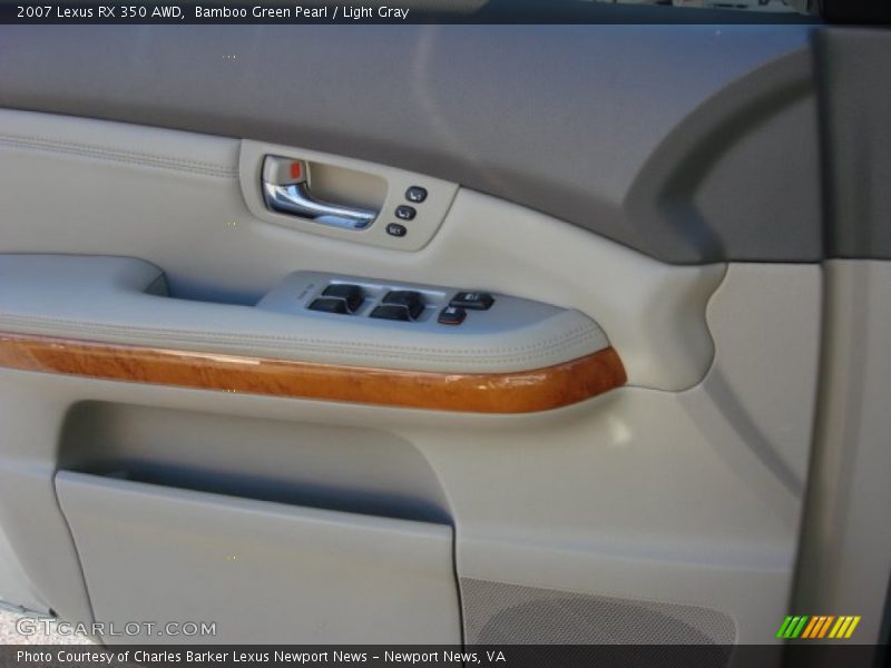 Bamboo Green Pearl / Light Gray 2007 Lexus RX 350 AWD
