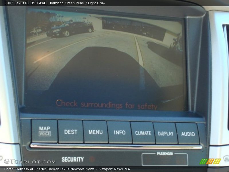 Bamboo Green Pearl / Light Gray 2007 Lexus RX 350 AWD