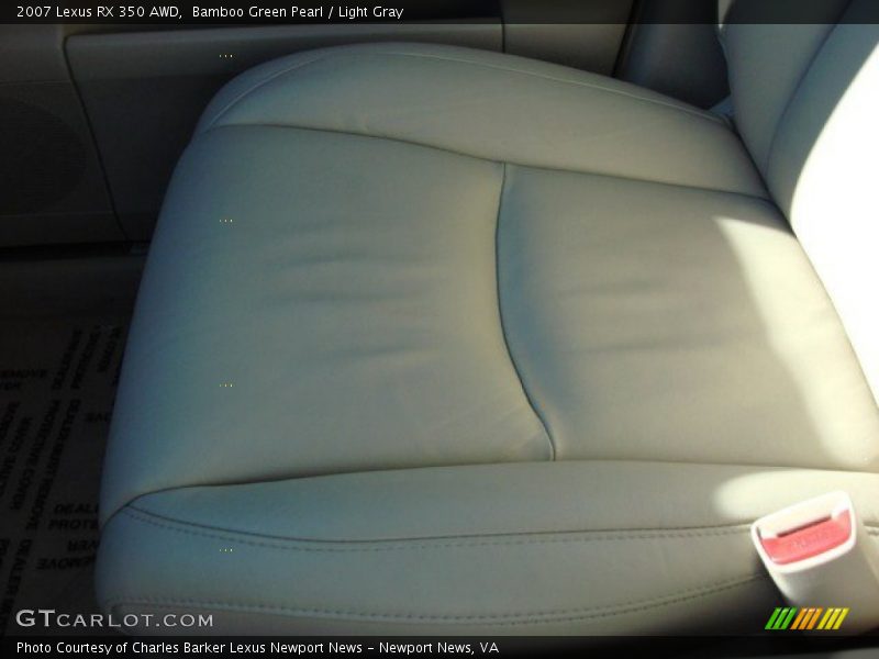 Bamboo Green Pearl / Light Gray 2007 Lexus RX 350 AWD