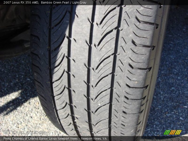Bamboo Green Pearl / Light Gray 2007 Lexus RX 350 AWD
