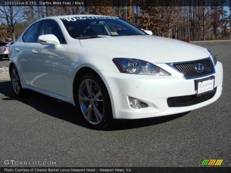 Starfire White Pearl / Black 2010 Lexus IS 350