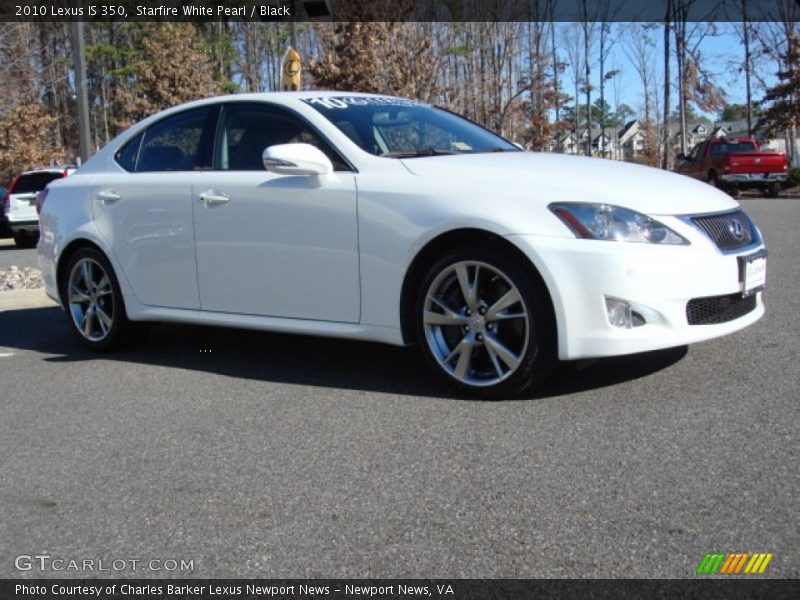 Starfire White Pearl / Black 2010 Lexus IS 350