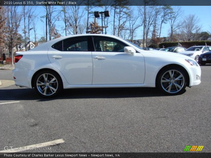 Starfire White Pearl / Black 2010 Lexus IS 350