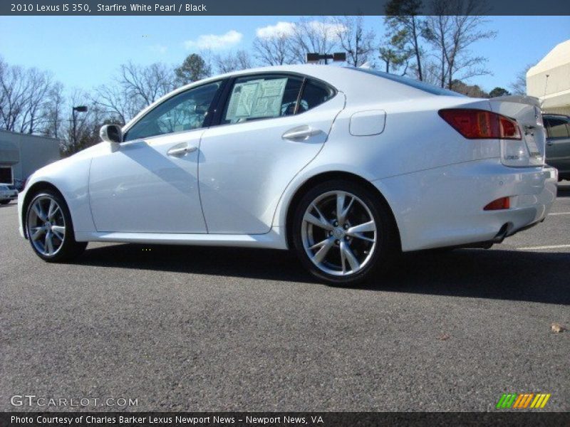 Starfire White Pearl / Black 2010 Lexus IS 350
