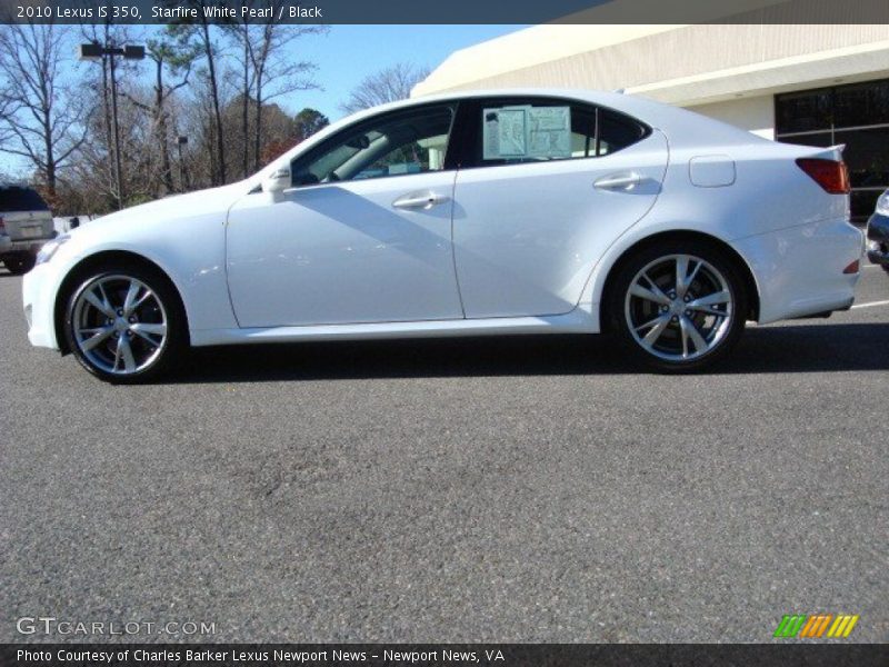 Starfire White Pearl / Black 2010 Lexus IS 350