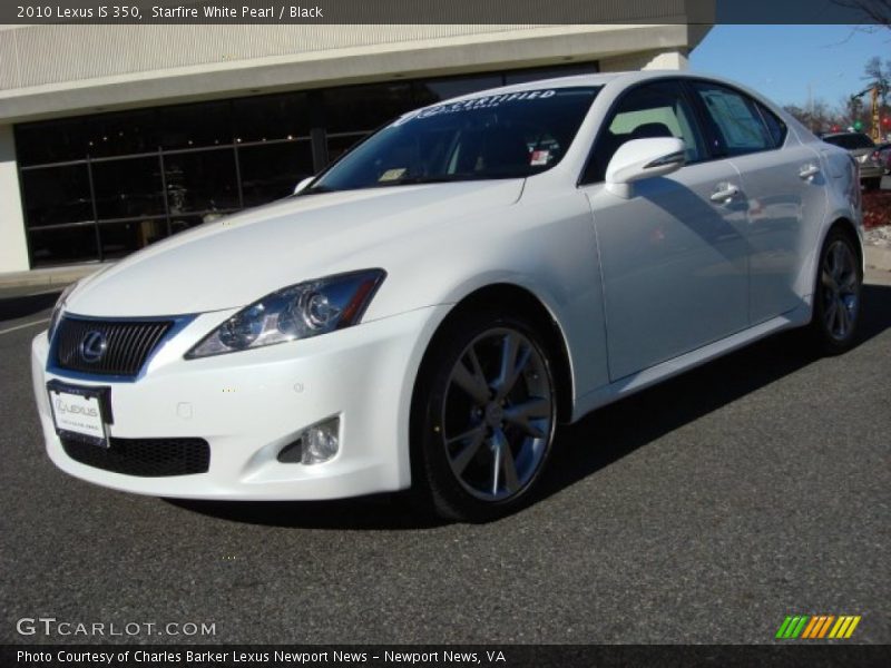 Starfire White Pearl / Black 2010 Lexus IS 350
