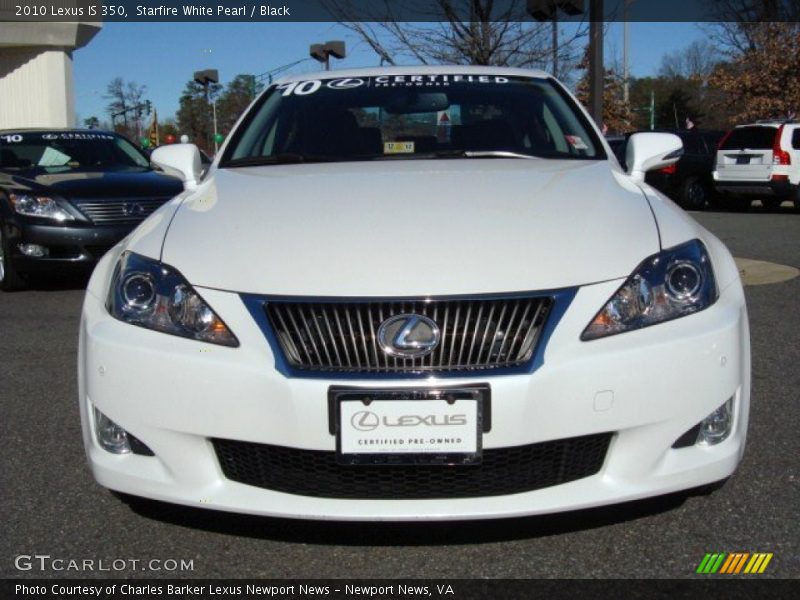 Starfire White Pearl / Black 2010 Lexus IS 350