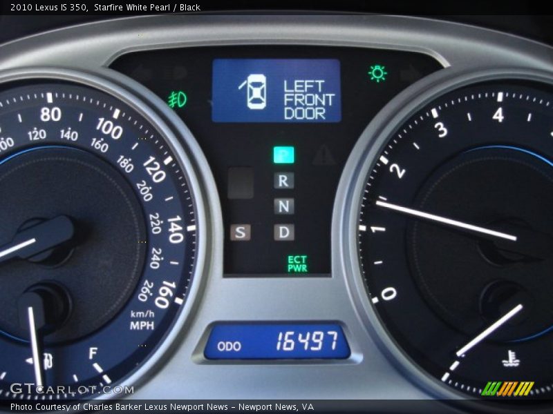 Starfire White Pearl / Black 2010 Lexus IS 350