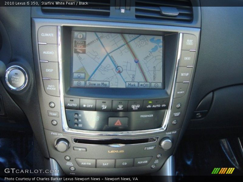 Starfire White Pearl / Black 2010 Lexus IS 350