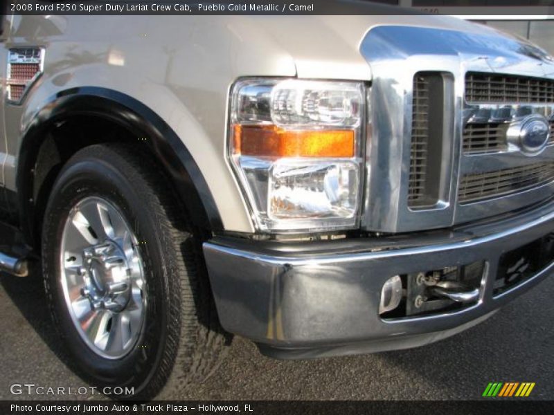 Pueblo Gold Metallic / Camel 2008 Ford F250 Super Duty Lariat Crew Cab