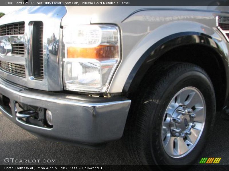 Pueblo Gold Metallic / Camel 2008 Ford F250 Super Duty Lariat Crew Cab