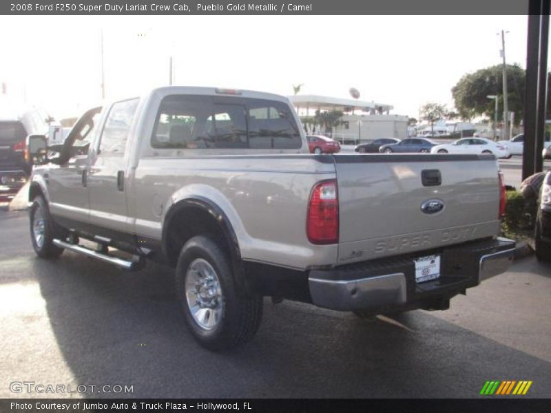 Pueblo Gold Metallic / Camel 2008 Ford F250 Super Duty Lariat Crew Cab