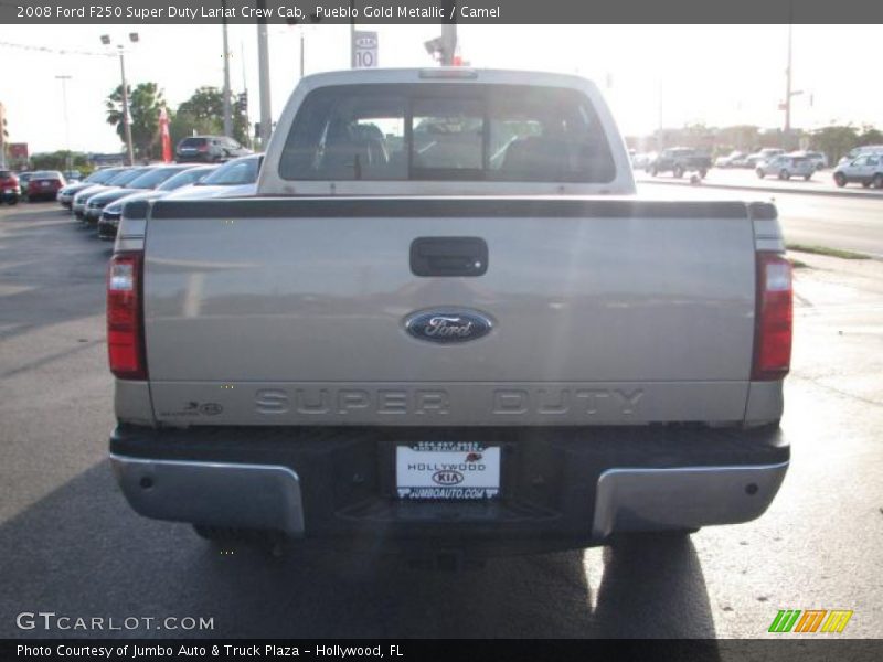 Pueblo Gold Metallic / Camel 2008 Ford F250 Super Duty Lariat Crew Cab