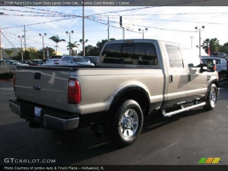 Pueblo Gold Metallic / Camel 2008 Ford F250 Super Duty Lariat Crew Cab