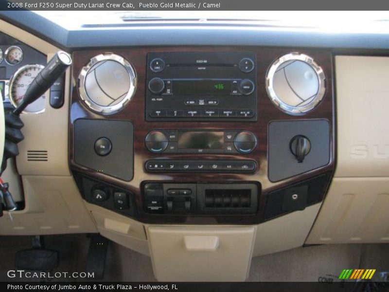 Pueblo Gold Metallic / Camel 2008 Ford F250 Super Duty Lariat Crew Cab