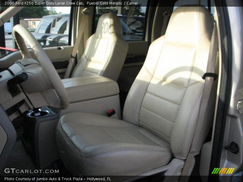  2008 F250 Super Duty Lariat Crew Cab Camel Interior