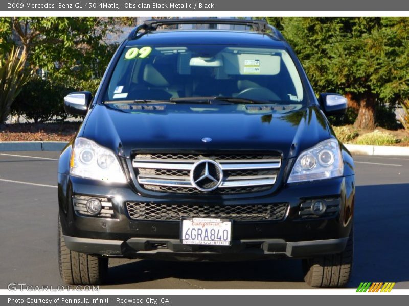 Obsidian Black Metallic / Black 2009 Mercedes-Benz GL 450 4Matic