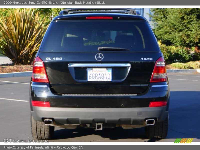 Obsidian Black Metallic / Black 2009 Mercedes-Benz GL 450 4Matic