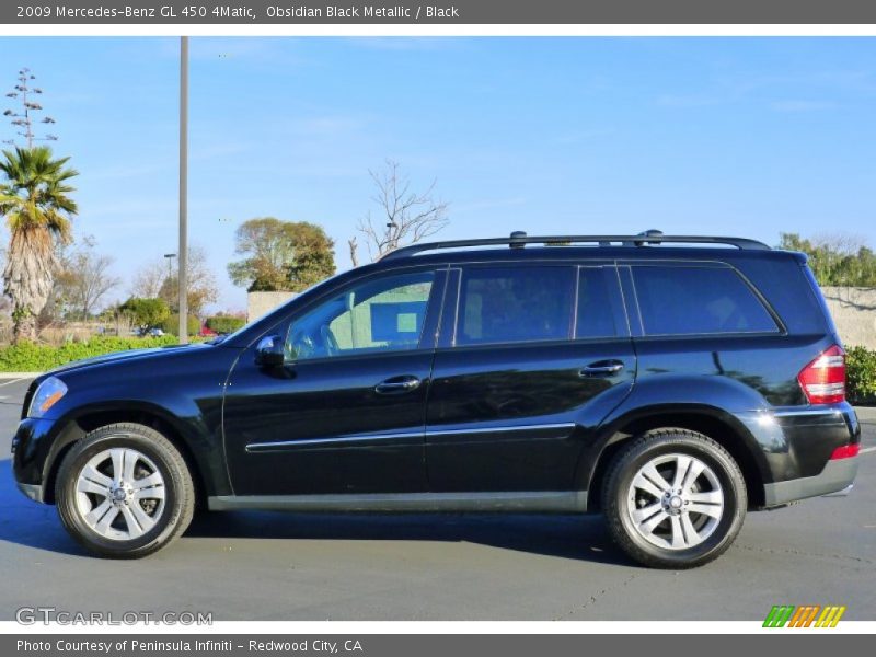 Obsidian Black Metallic / Black 2009 Mercedes-Benz GL 450 4Matic