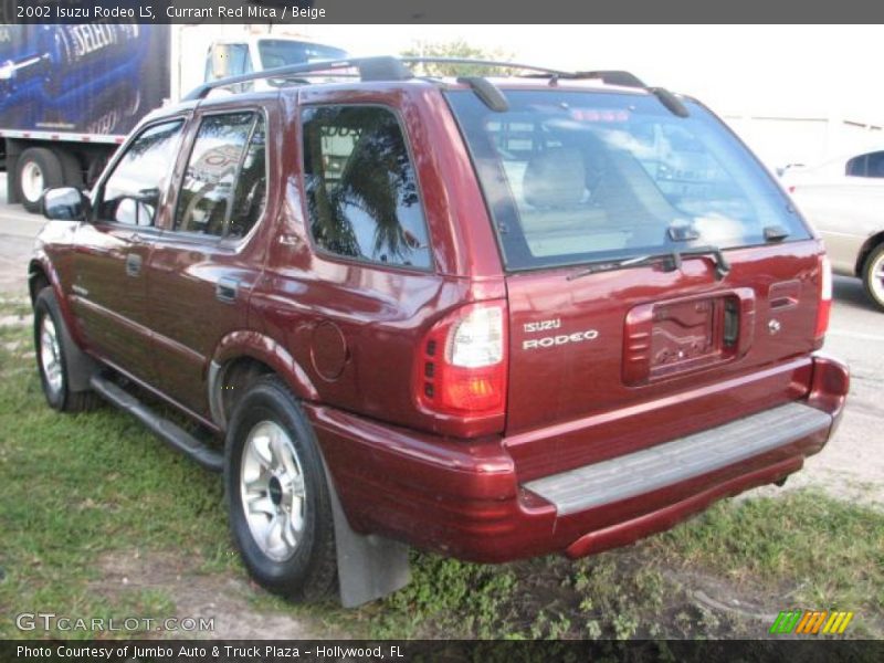 Currant Red Mica / Beige 2002 Isuzu Rodeo LS