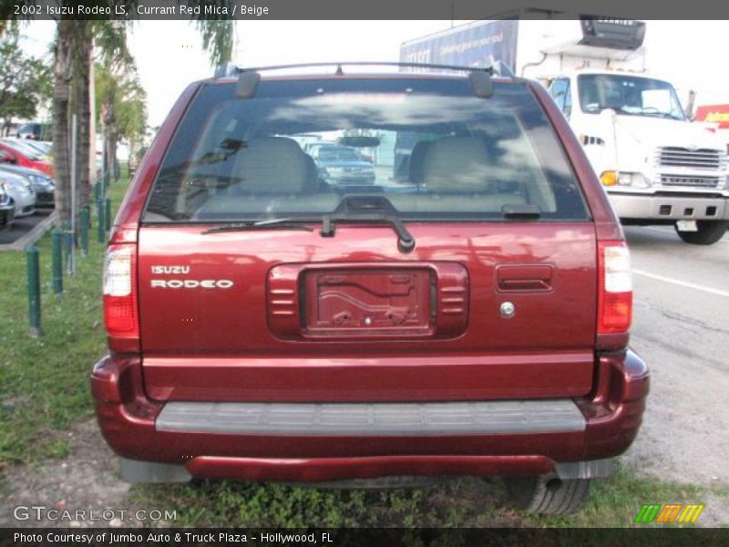 Currant Red Mica / Beige 2002 Isuzu Rodeo LS