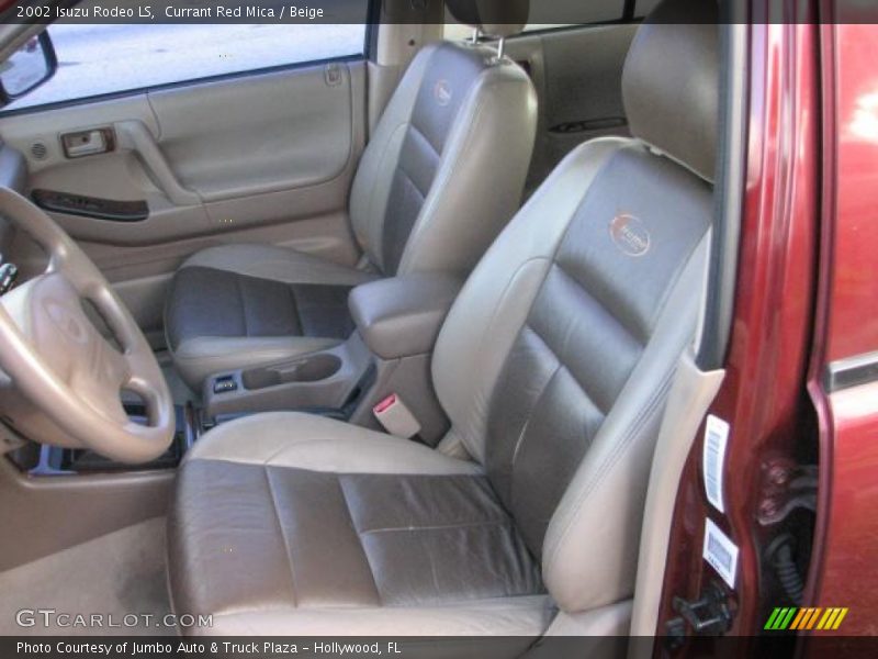 Currant Red Mica / Beige 2002 Isuzu Rodeo LS