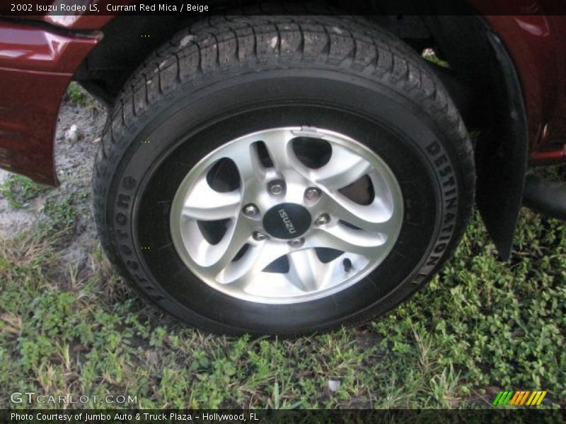 Currant Red Mica / Beige 2002 Isuzu Rodeo LS