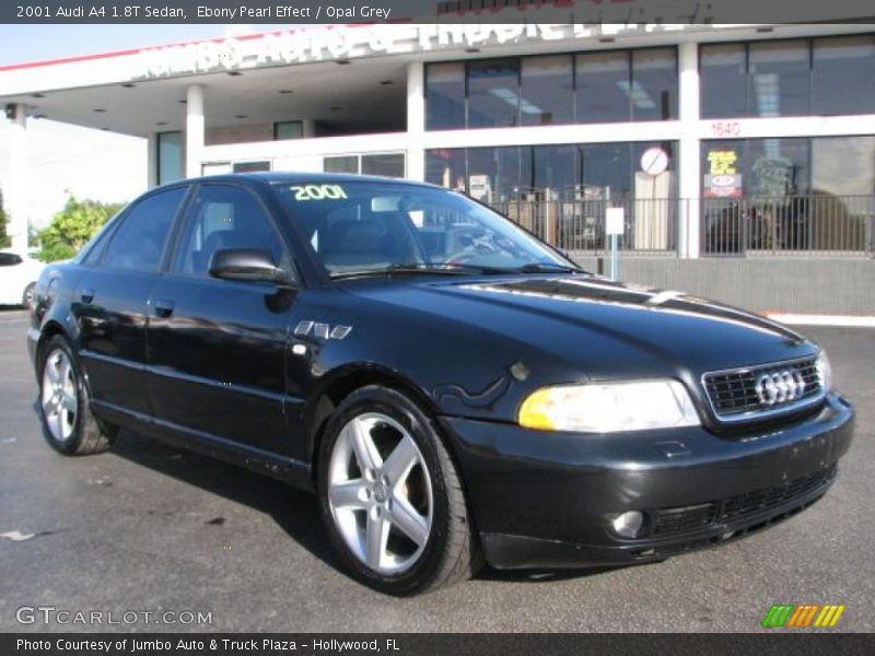 Ebony Pearl Effect / Opal Grey 2001 Audi A4 1.8T Sedan