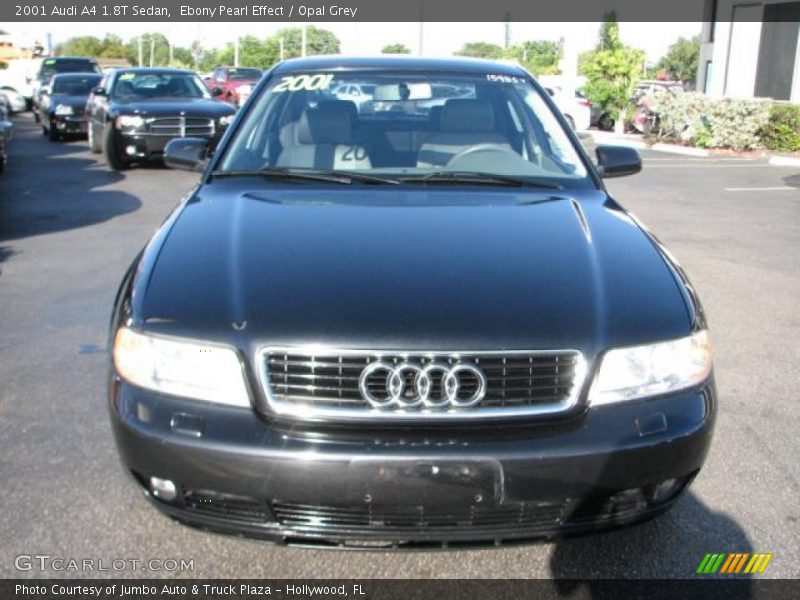 Ebony Pearl Effect / Opal Grey 2001 Audi A4 1.8T Sedan