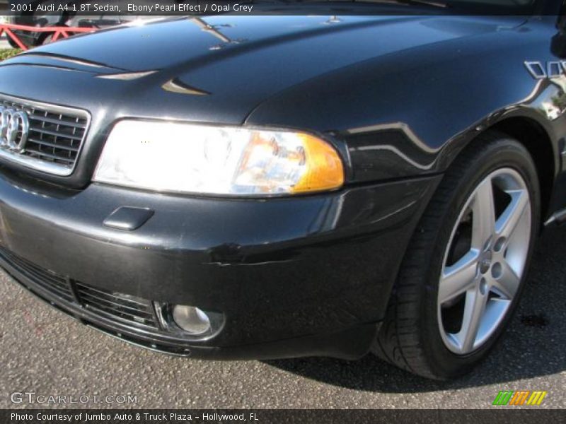 Ebony Pearl Effect / Opal Grey 2001 Audi A4 1.8T Sedan
