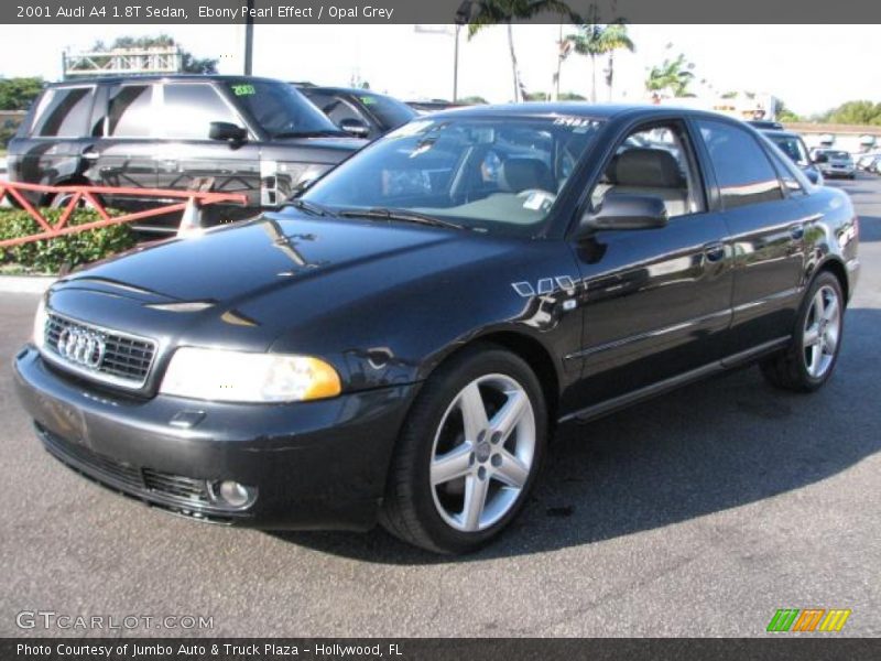 Ebony Pearl Effect / Opal Grey 2001 Audi A4 1.8T Sedan