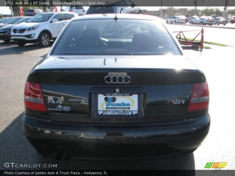 Ebony Pearl Effect / Opal Grey 2001 Audi A4 1.8T Sedan