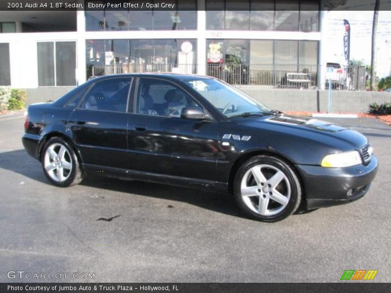 Ebony Pearl Effect / Opal Grey 2001 Audi A4 1.8T Sedan