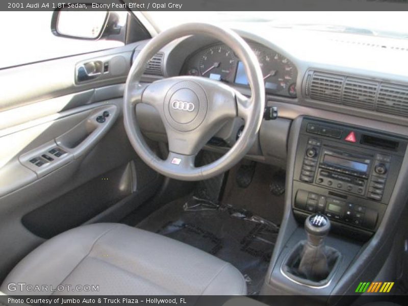 Ebony Pearl Effect / Opal Grey 2001 Audi A4 1.8T Sedan
