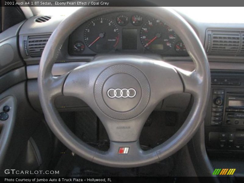 Ebony Pearl Effect / Opal Grey 2001 Audi A4 1.8T Sedan