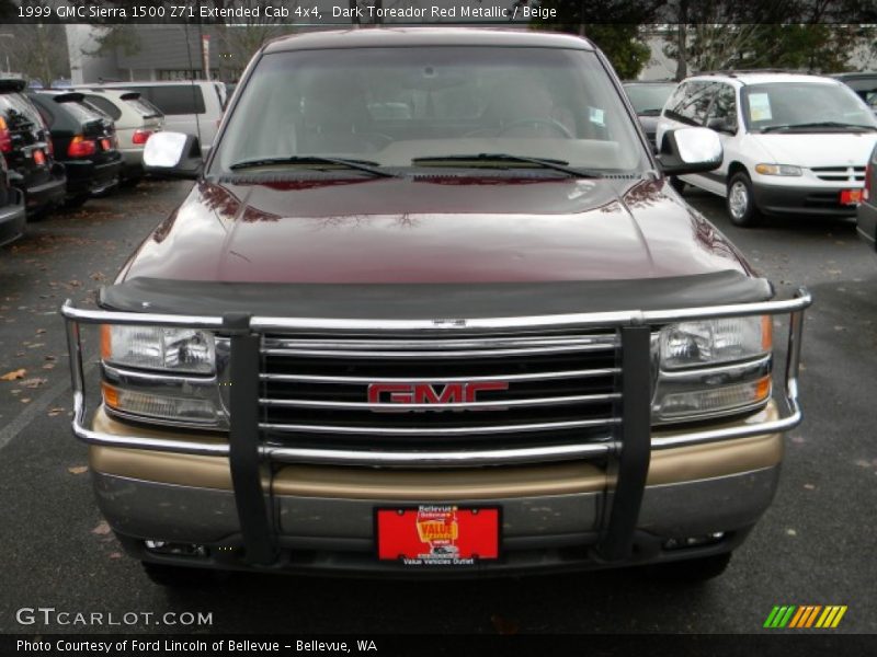 Dark Toreador Red Metallic / Beige 1999 GMC Sierra 1500 Z71 Extended Cab 4x4