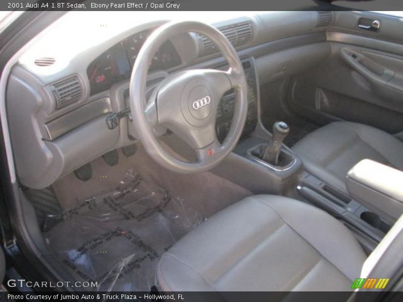 Ebony Pearl Effect / Opal Grey 2001 Audi A4 1.8T Sedan
