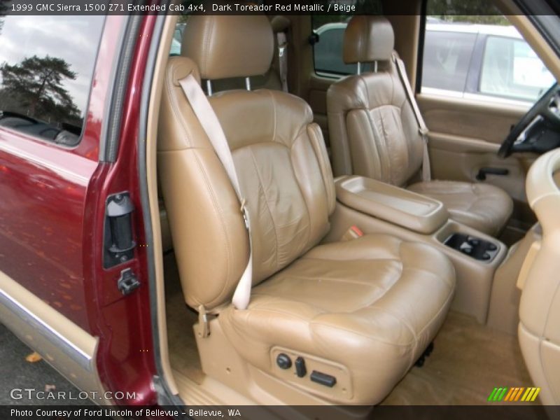 Dark Toreador Red Metallic / Beige 1999 GMC Sierra 1500 Z71 Extended Cab 4x4