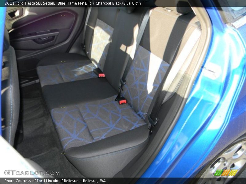 Blue Flame Metallic / Charcoal Black/Blue Cloth 2011 Ford Fiesta SEL Sedan