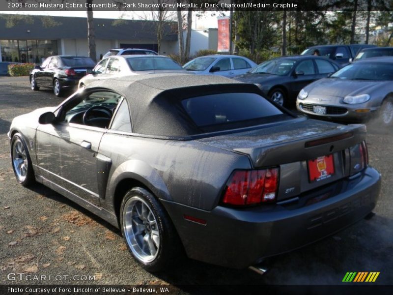 Dark Shadow Grey Metallic / Dark Charcoal/Medium Graphite 2003 Ford Mustang Cobra Convertible